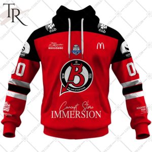 Personalized FR Hockey – Diables Rouges de Briancon Home Jersey Style Hoodie