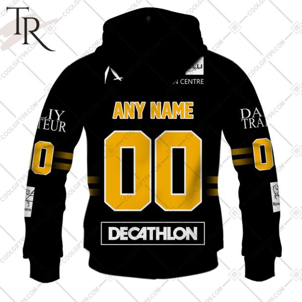 Personalized FR Hockey – Dragons de Rouen Home Jersey Style Hoodie