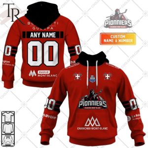 Personalized FR Hockey – Pionniers de Chamonix Home Jersey Style Hoodie