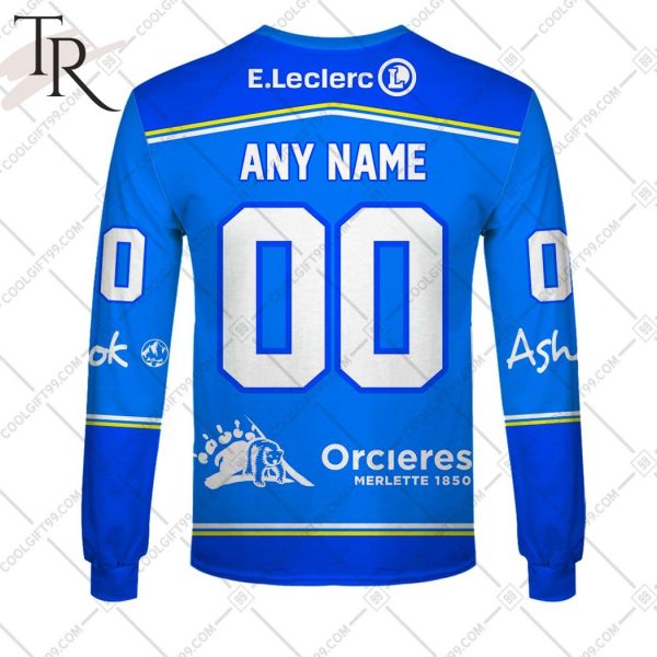 Personalized FR Hockey – Rapaces de Gap Home Jersey Style Hoodie