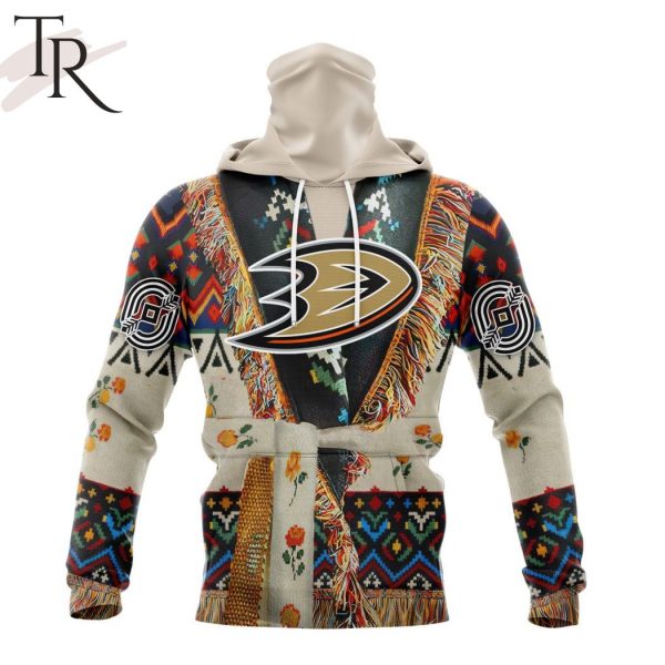 NHL Anaheim Ducks Special Native Costume Design Hoodie