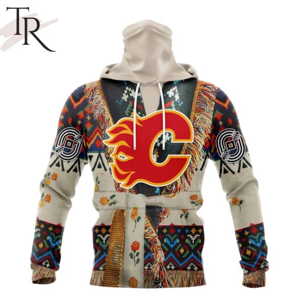 NHL Calgary Flames Special Native Costume Design Hoodie