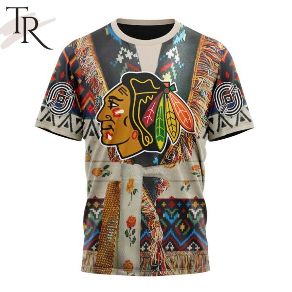 NHL Chicago Blackhawks Special Native Costume Design Hoodie