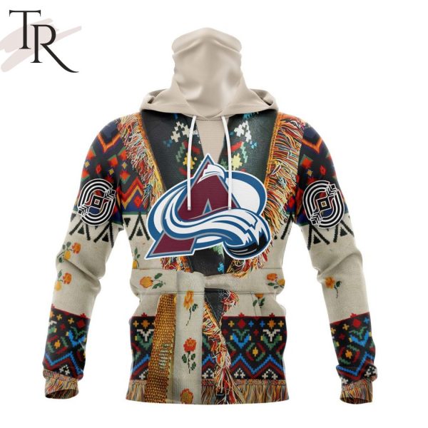 NHL Colorado Avalanche Special Native Costume Design Hoodie
