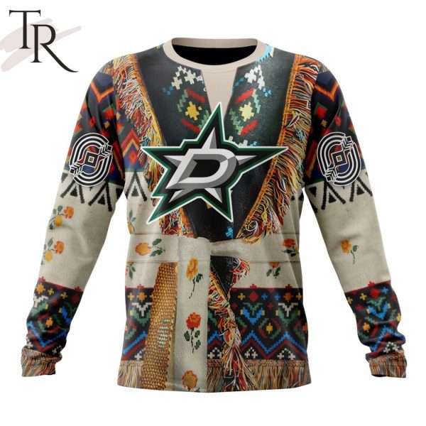 NHL Dallas Stars Special Native Costume Design Hoodie