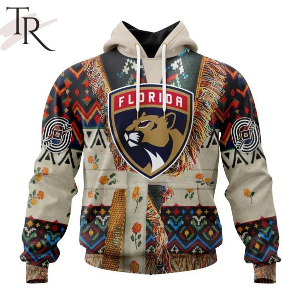 NHL Florida Panthers Special Native Costume Design Hoodie