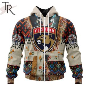 NHL Florida Panthers Special Native Costume Design Hoodie