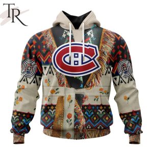 NHL Montreal Canadiens Special Native Costume Design Hoodie
