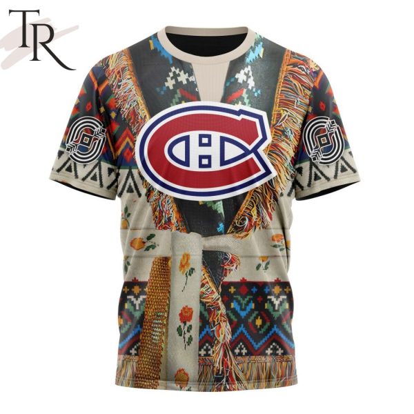 NHL Montreal Canadiens Special Native Costume Design Hoodie