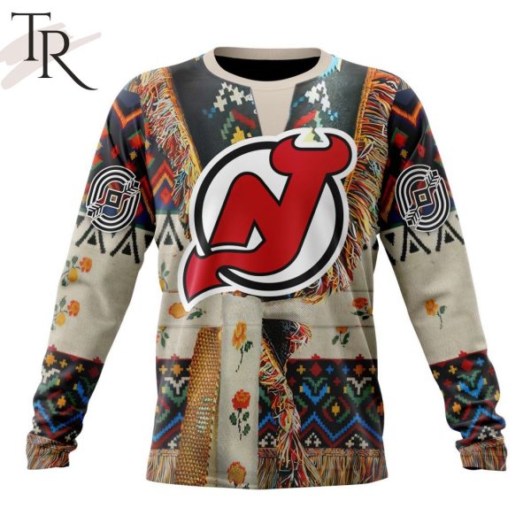 NHL New Jersey Devils Special Native Costume Design Hoodie