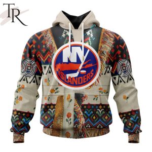 NHL New York Islanders Special Native Costume Design Hoodie