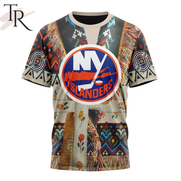 NHL New York Islanders Special Native Costume Design Hoodie