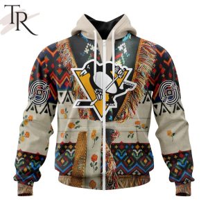 NHL Pittsburgh Penguins Special Native Costume Design Hoodie