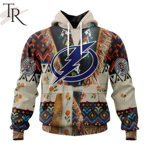 NHL Tampa Bay Lightning Special Native Costume Design Hoodie