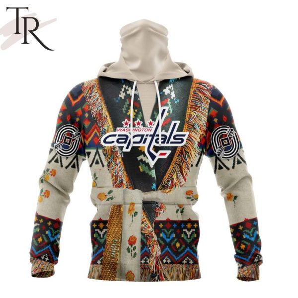 NHL Washington Capitals Special Native Costume Design Hoodie