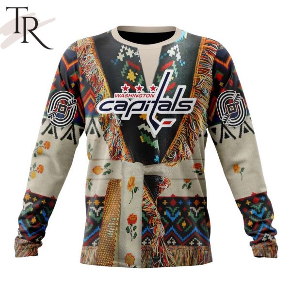 NHL Washington Capitals Special Native Costume Design Hoodie