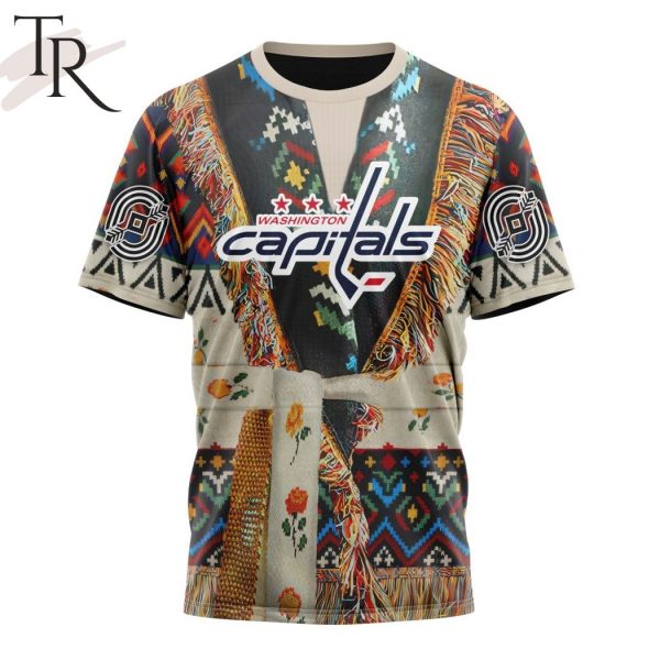 NHL Washington Capitals Special Native Costume Design Hoodie