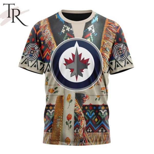 NHL Winnipeg Jets Special Native Costume Design Hoodie
