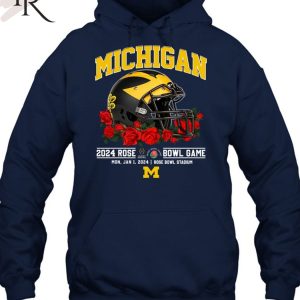 Michigan 2024 Rose Bowl Game Mon, Jan 1, 2024 Rose Bowl Stadium T-Shirt