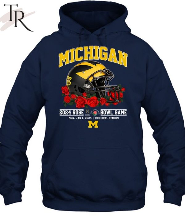 Michigan 2024 Rose Bowl Game Mon, Jan 1, 2024 Rose Bowl Stadium T-Shirt