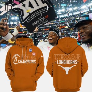 Texas Longhorns 2023 Big 12 Football Conference Champions Hoodie, Longpants, Cap