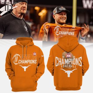 Texas Longhorns Big 12 Championship Football Hoodie, Longpants, Cap