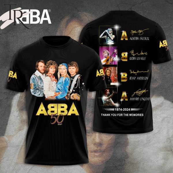 ABBA 50 Years 1974 – 2024 Agnetha Faltskog, Bjorn Ulvaeus, Benny Andersson And Anni Frid Lyngstad Thank You For The Memories