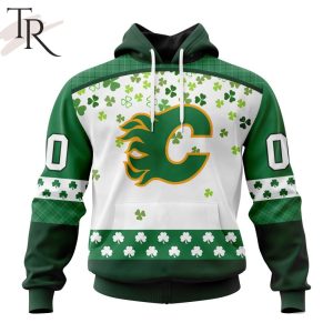 Personalized NHL Calgary Flames Special Design For St. Patrick Day Hoodie