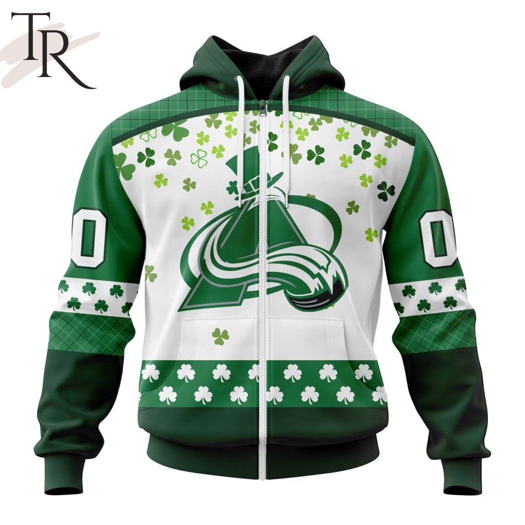 Personalized NHL Colorado Avalanche Special Design For St. Patrick