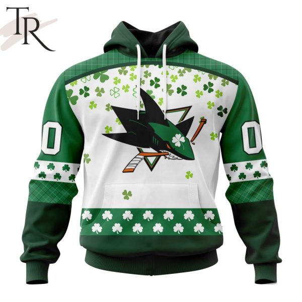 Personalized NHL San Jose Sharks Special Design For St. Patrick Day Hoodie