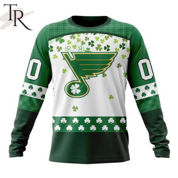 Personalized NHL St. Louis Blues Special Design For St. Patrick Day Hoodie