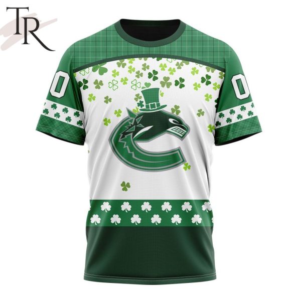 Personalized NHL Vancouver Canucks Special Design For St. Patrick Day Hoodie