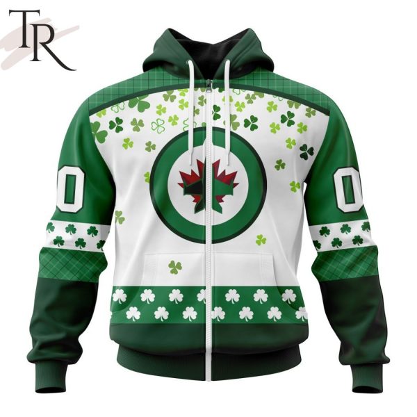 Personalized NHL Winnipeg Jets Special Design For St. Patrick Day Hoodie