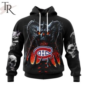 NHL Montreal Canadiens Special Skull Art Design Hoodie