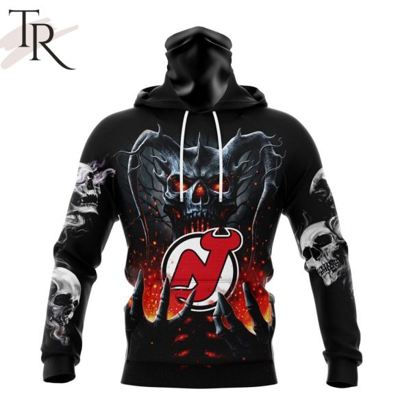 NHL New Jersey Devils Special Skull Art Design Hoodie