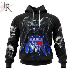 NHL New York Rangers Special Skull Art Design Hoodie