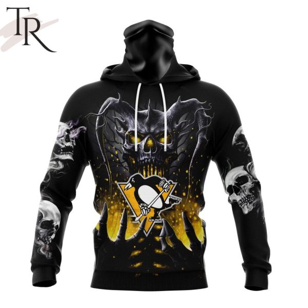 NHL Pittsburgh Penguins Special Skull Art Design Hoodie