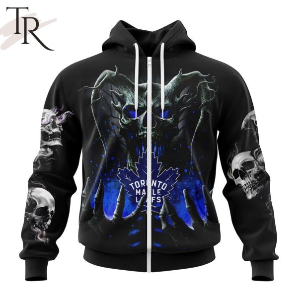 NHL Toronto Maple Leafs Special Skull Art Design Hoodie