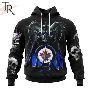 NHL Winnipeg Jets Special Skull Art Design Hoodie