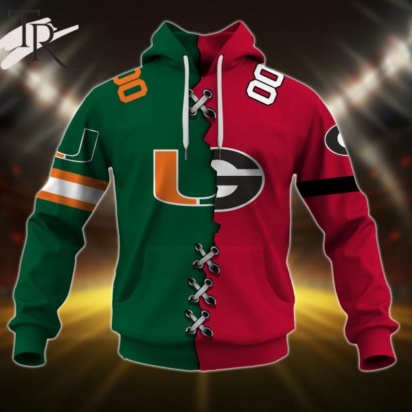 Mix 2 NCAA Teams Select Any 2 Teams to Mix and Match! Hoodie