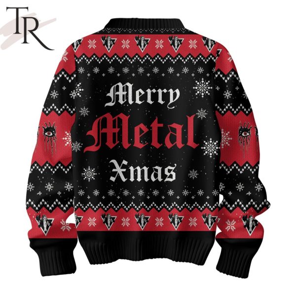Alice Cooper Merry Metal Xmas Ugly Sweater