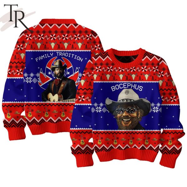 Hank Williams Jr – Family Tradition Ugly Sweater