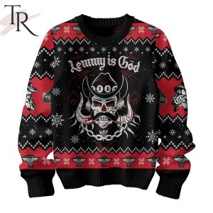 Lemmy Is God Born To Raise Hell Ugly Sweater