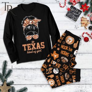 Texas Longhorns Kind Of Girl College Football Hook’em Horns Pajamas Set