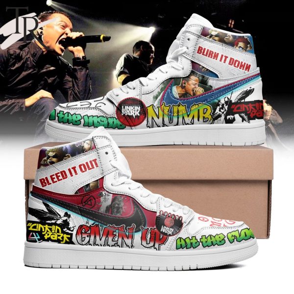 Linkin Park Burn It Down Air Jordan 1, Hightop