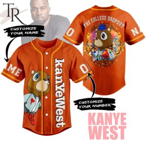 Kanye West The College Dropout Personalized Baseball Jersey