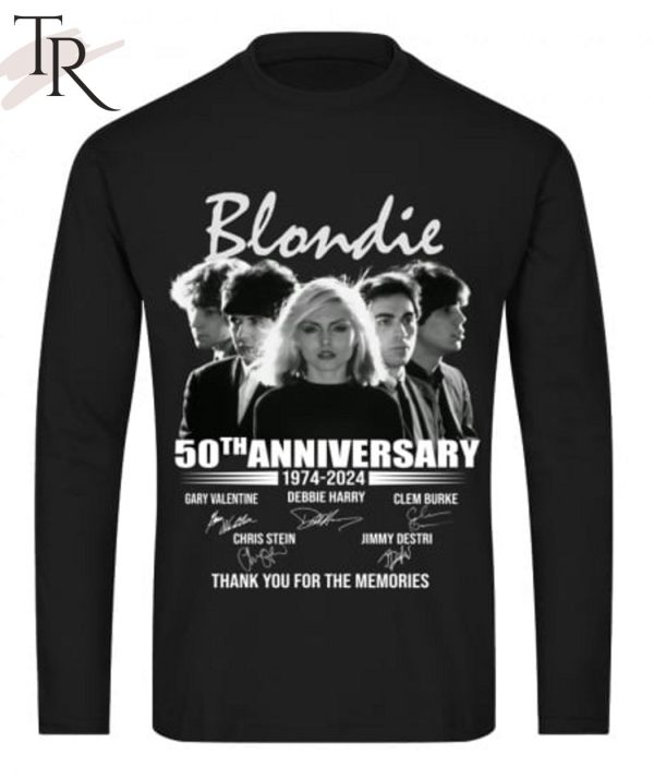 Blonedie 50th Anniversary 1974 – 2024 Thank You For The Memories T-Shirt
