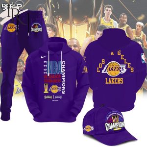 Los Angeles Lakers 2023 NBA In-Season Tournament Champions Hoodie, Longpants, Cap – Purple