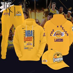 Los Angeles Lakers 2023 NBA In-Season Tournament Champions Hoodie, Longpants, Cap – Yellow