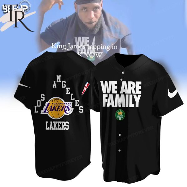 Lebron James We Are Family Los Angeles Lakers Hoodie – Black